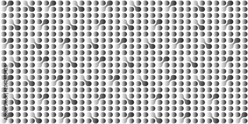 Photos Minimalist Black Halftone Parabolic Curve Grid on White Background