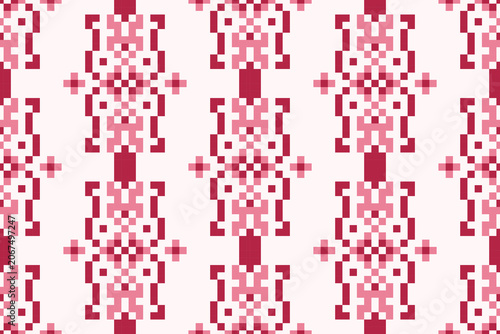 Seamless square pixel pattern, seamless pattern illustration.