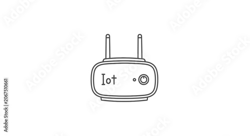 Smart Home Internet of Things IoT Wireless Router Icon
