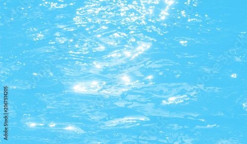 Fényképezés The ripples of small waves of blue and white water are dynamic yet still appear smooth, creating naturally repeating abstract patterns