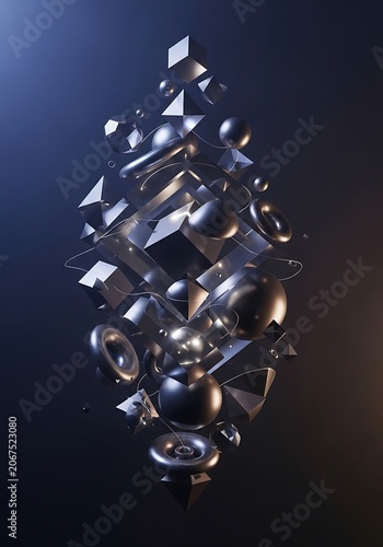 Close up of a sparkling crystal glass ornament.