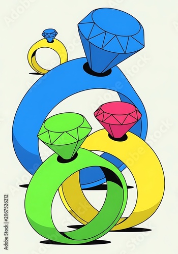 Colorful 3D illustration of a globe with recycling symbols.