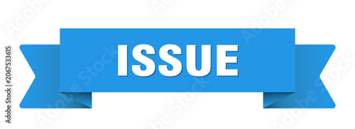 Fotografie issue ribbon isolated on transparent background. issue ribbon