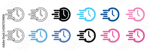 Tableau sur toile Rapid Response Icons Collection For Emergency Symbols Design