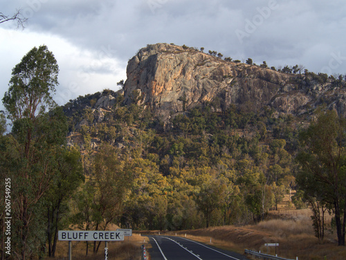 Quadro su tela Bluff Rock a tourist location with exceptional shooting sessions to be expected
