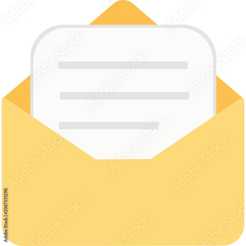 Email Envelope Flat Icon, Mail Vector Illustration