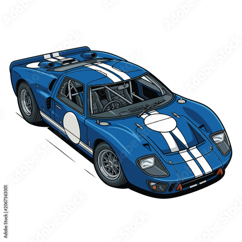 retro racing car vector image 