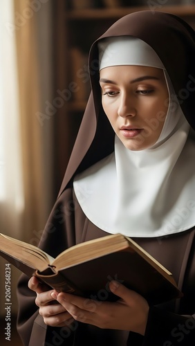 Woman in hijab using smartphone indoors.