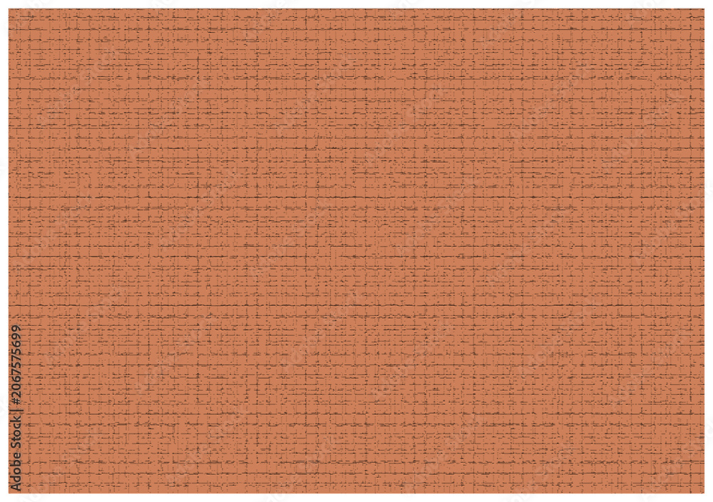 Fototapeta premium Abstract terracotta orange texture with subtle horizontal and vertical grid