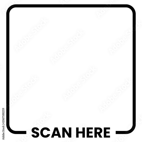 Scan Here Frame Overlay