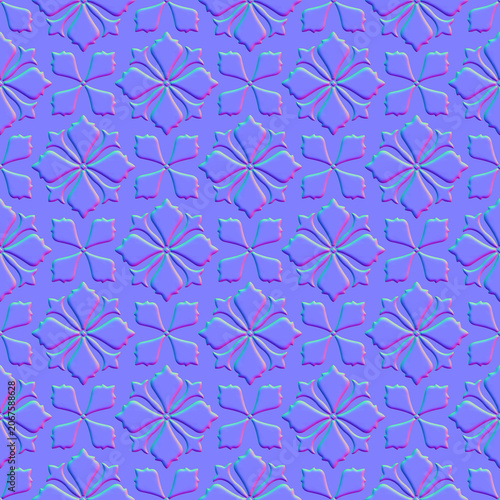 Normal map of wall material (Perfect seamless pattern)