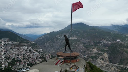 Turkey's largest Ataturk statue is located in the city of Artvin at a place called Atatepe.