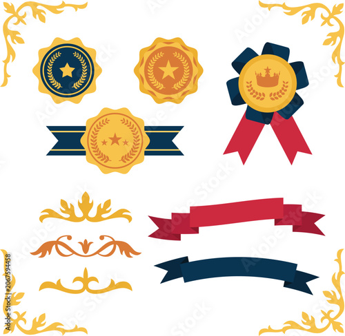 Academic graduation hand drawn icons pack featuring parchment scroll book award ribbon star and graphs vector