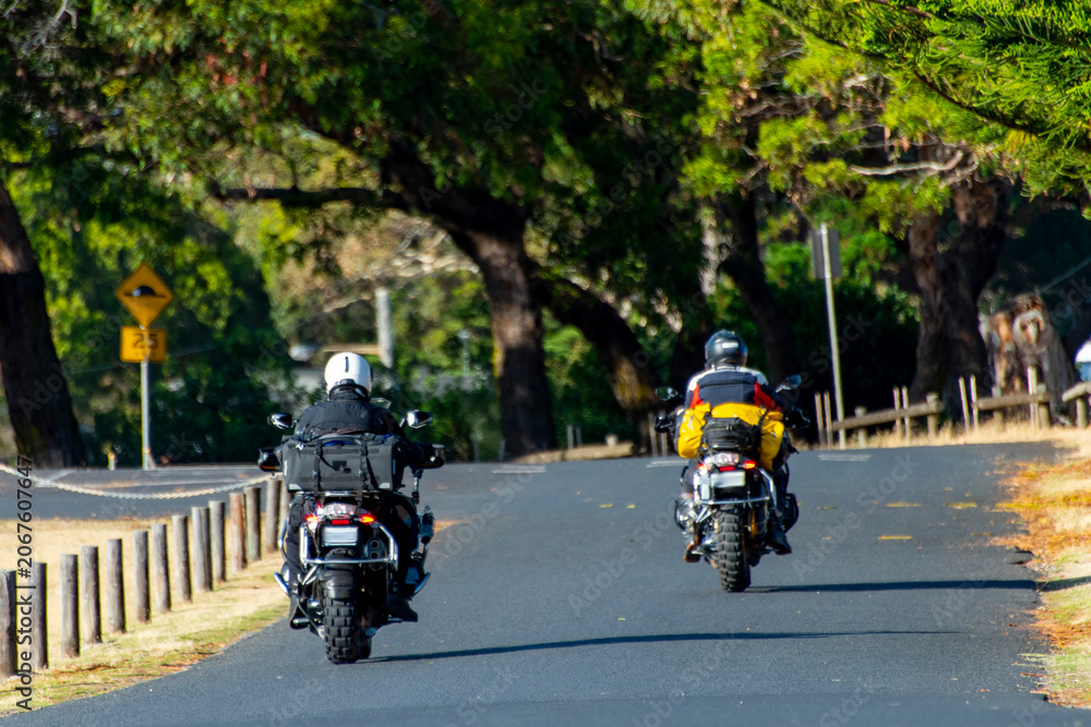 Obraz premium Recreational Adventure Motorcycling in Australia