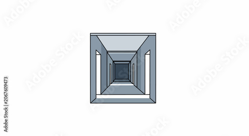 Obraz na plátne Diamond cut gemstone square shape.
