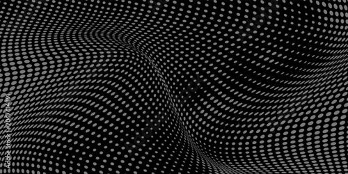 Quadro su tela Background with irregular, chaotic dots, points, circle