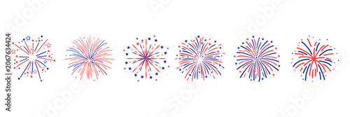 Party. Event. Celebration. Decoration firework set. New year fireworks vector illustration of an abstract background