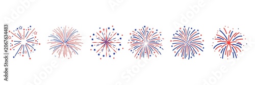 Party. Event. Celebration. Decoration firework set. New year fireworks vector illustration of an abstract background