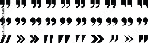 Fotografie Quote Mark Speech Icons