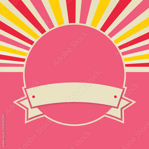 vintage style zoom background vector design