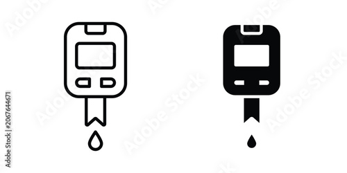Tableau sur toile Glucometer icon