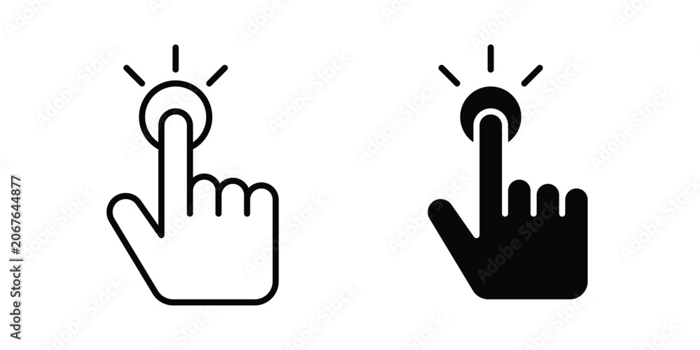 Fototapeta premium Hand click icon