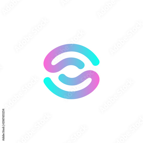 Abstract eye, brain bold symbol. Creative Mind Vision Abstract Logo. Simple Bold Eye Brain Icon Graphic Element.