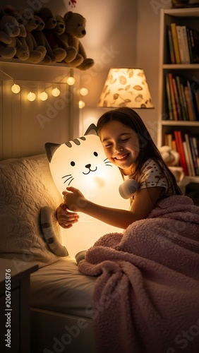 White cat sitting on cozy armchair indoors.