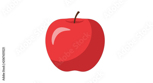 red apple icon vector illustration