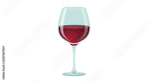 Red wine in a glass.