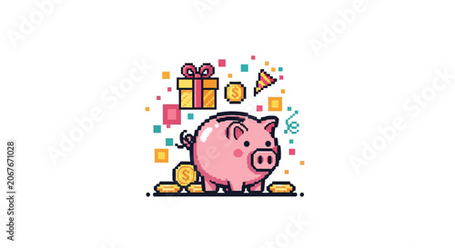 Pink Pig with Rosy Cheeks Smiling.