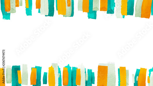 Watercolor Brush Stroke Frame Background
