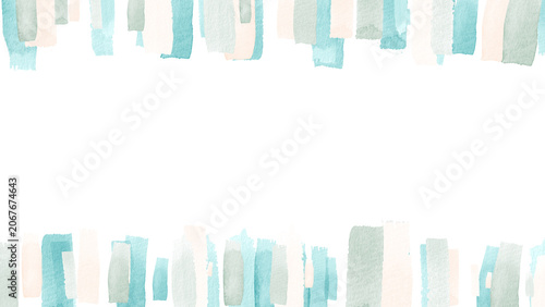 Watercolor Brush Stroke Frame Background