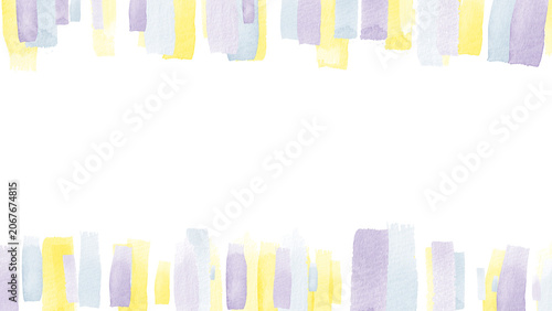 Watercolor Brush Stroke Frame Background