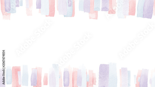 Watercolor Brush Stroke Frame Background