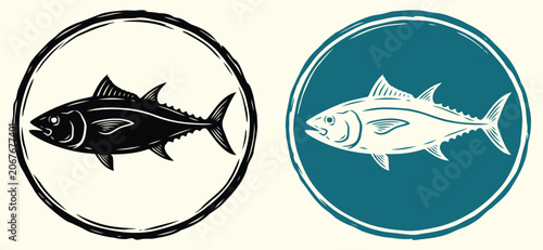 Tuna fish logo designs