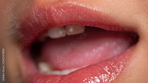 Wet Lip Gloss Beauty Macro