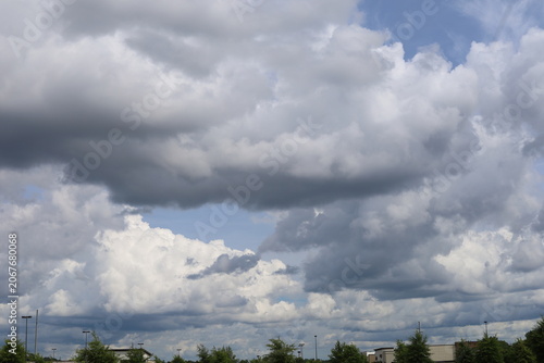 Canvas Print Storm cloud, sky, dramatic background, skyline, space, spatial
