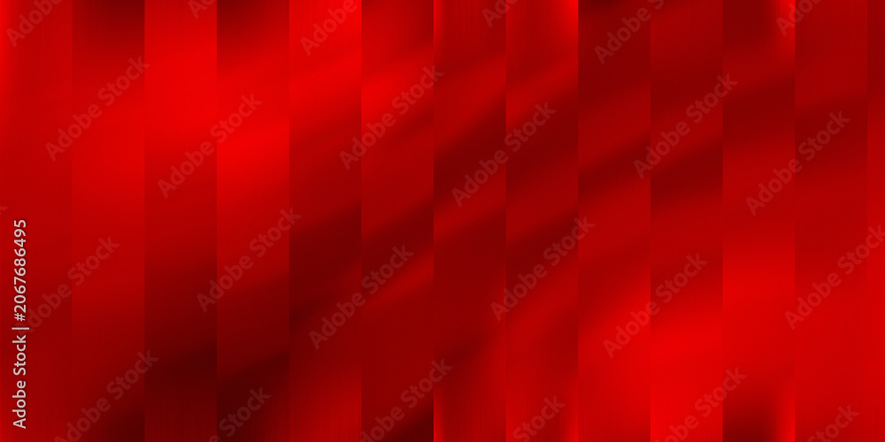 Fototapeta premium Abstract red background with vertical columns with diagonal shadow effects and a smooth, reflective surface texture
