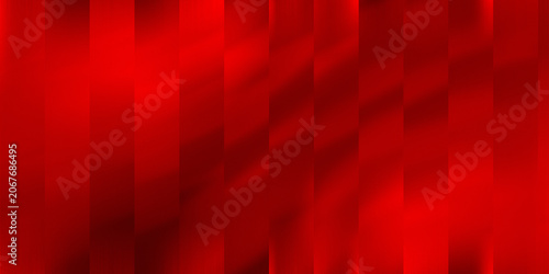 Abstract red background with vertical columns with diagonal shadow effects and a smooth, reflective surface texture