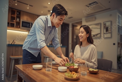 couple in kitchen