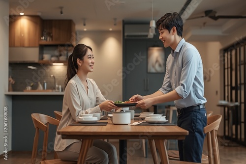 couple in cafe