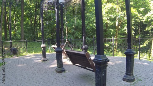 empty swing in the park