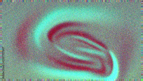 Quadro su tela Pastel Pink and Muted Green Aura Gradient Background with Soft Fluid Swirl and G
