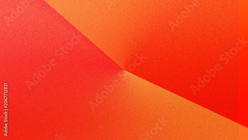 Vibrant abstract angular grain gradient background with sharp geometric diagonal split and warm red orange noise texture.