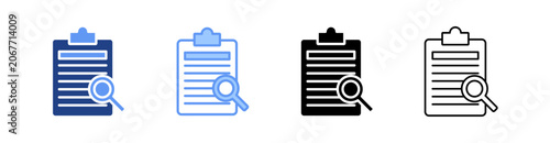 investigation data icon sheet multistyle collections