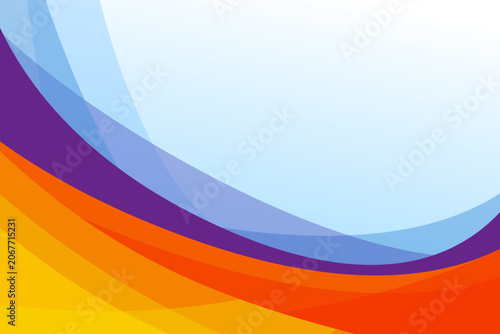 Abstract background featuring elegant flowing curves with bright vibrant colors