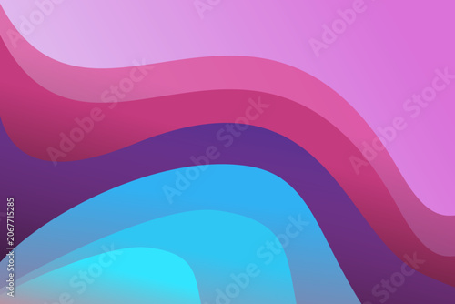 Abstract background design featuring smooth flowing layers of vibrant colors