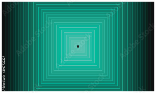 Quadro su tela Luminous Geometric Gradient Circles Symmetric Digital Glow Chromatic Depth