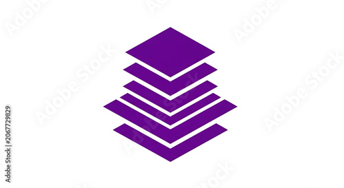 purple abstract geometric shape chevron design element